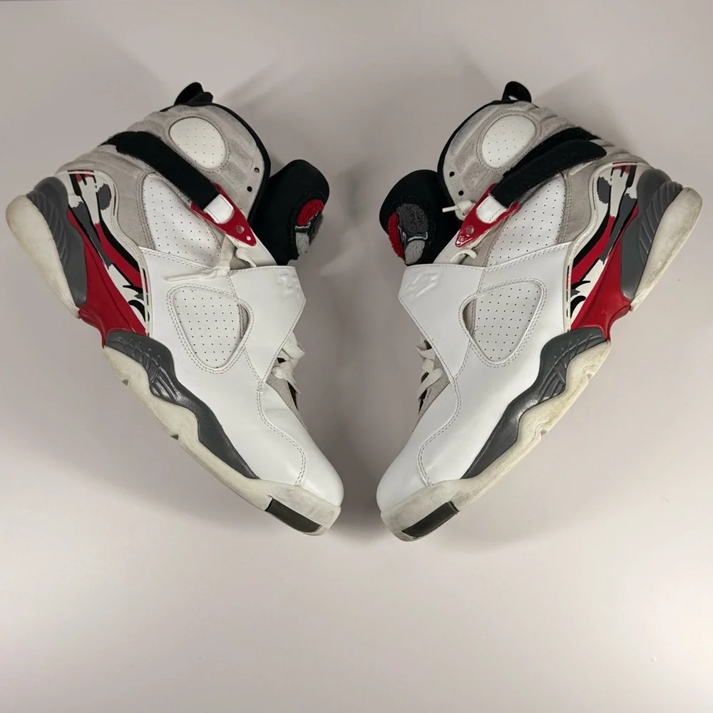 Air Jordan 8 Retro Bugs Bunny White Black True Red Men's Size 12 - 305381-103 - Picture 13 of 15